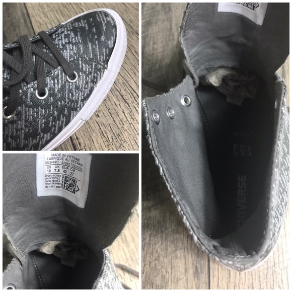 NWT Converse Gemma HI Charcoal W AUTHENTIC - Picture 6 of 6